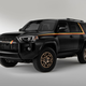 The front 3/4 view of the 2023 Toyota 4Runner Anniversary Edition.